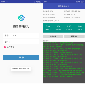 纯原码个人免签支付雨荷云码支付码支付易支付个人/企业支付宝微信二维码收款app监控